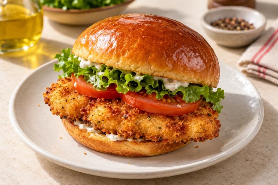 Hamburguesa Zinger (Pollo Crunchy)