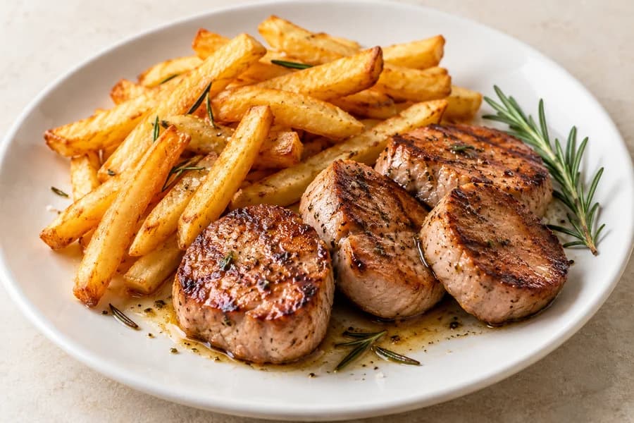 Solomillo de Cerdo con Patatas